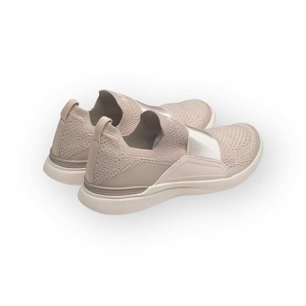 new APL 𖤐 Techloom Bliss Knit Satin Strap Running Shoe Sneakers 𖤐 Rose Nude 𖤐 - Picture 4 of 16